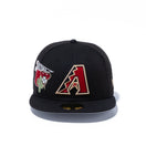 59FIFTY MLB CITY アリゾナ・ダイヤモンドバックス グレーアンダーバイザー