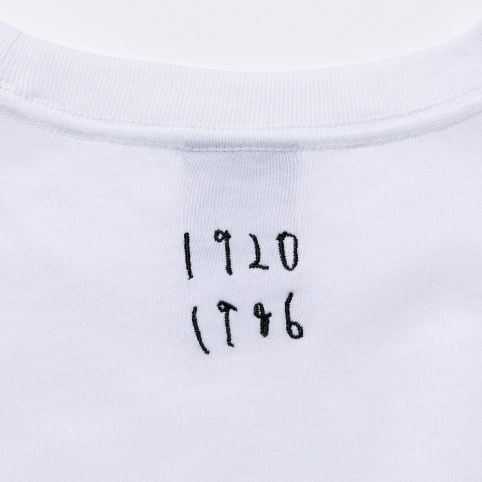 予約 | 半袖 コットン Tシャツ AI TAKAHASHI 高橋愛 にゅーえら 1920 1986 ロゴ ホワイト レギュラーフィット