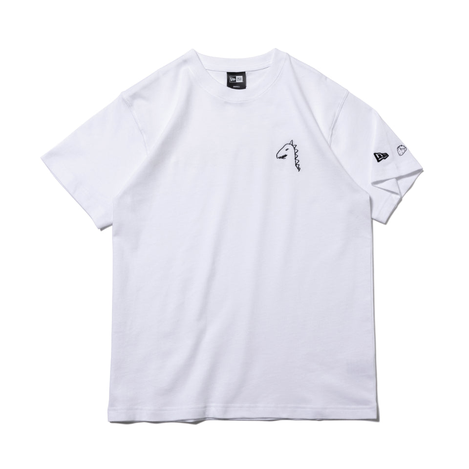 予約 | 半袖 コットン Tシャツ AI TAKAHASHI 高橋愛 恐竜 1920 1986 ロゴ ホワイト レギュラーフィット