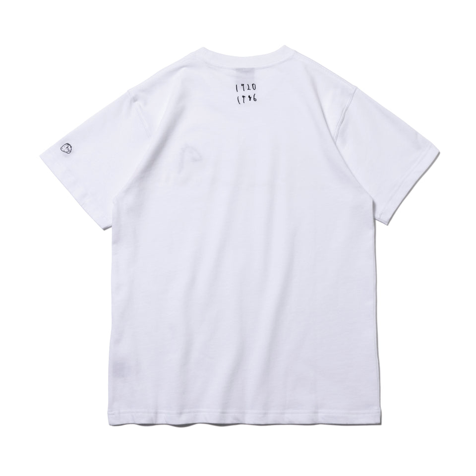 予約 | 半袖 コットン Tシャツ AI TAKAHASHI 高橋愛 恐竜 1920 1986 ロゴ ホワイト レギュラーフィット
