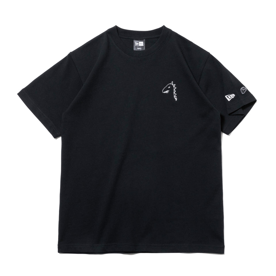 予約 | 半袖 コットン Tシャツ AI TAKAHASHI 高橋愛 恐竜 1920 1986 ロゴ ブラック レギュラーフィット