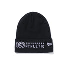カフニット ONEHUNDRED ATHLETIC ロゴ ブラック × ホワイト