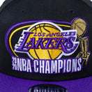 9FIFTY 2020 NBA CHAMPIONS ロサンゼルス・レイカーズ ブラック パープルバイザー