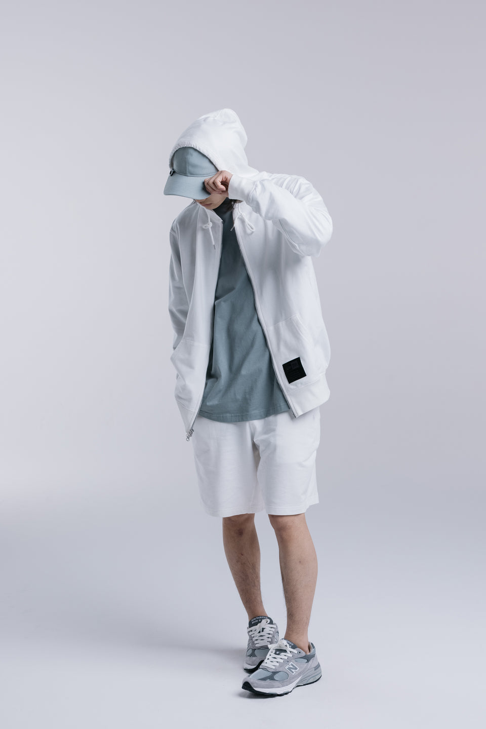 ライトスウェット ショートパンツ NEW ERA BLACK LABEL オフホワイト