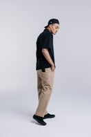 ワイドパンツ NEW ERA BLACK LABEL リラックスフィット カーキ