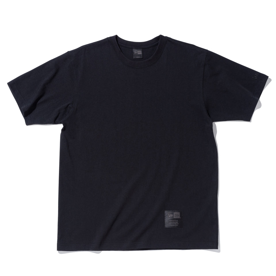 半袖 コットン Tシャツ NEW ERA BLACK LABEL リラックスフィット ブラック