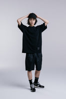 半袖 コットン Tシャツ NEW ERA BLACK LABEL リラックスフィット ブラック