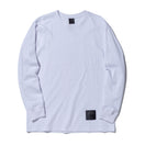 長袖 コットン Tシャツ NEW ERA BLACK LABEL リラックスフィット ホワイト