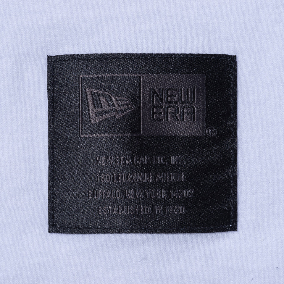 長袖 コットン Tシャツ NEW ERA BLACK LABEL リラックスフィット ホワイト