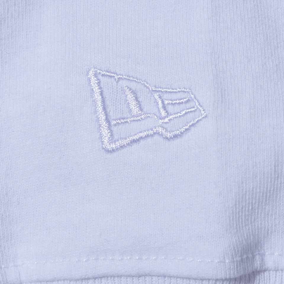 長袖 コットン Tシャツ NEW ERA BLACK LABEL リラックスフィット ホワイト