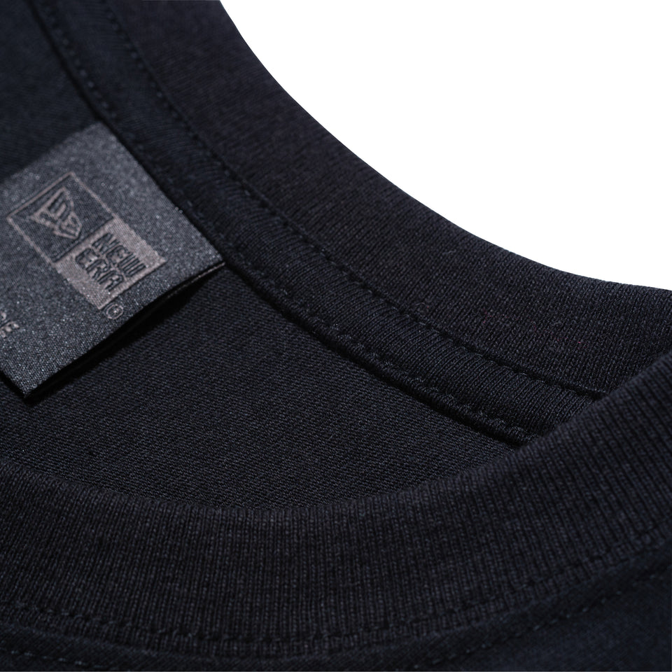 長袖 コットン Tシャツ NEW ERA BLACK LABEL リラックスフィット ブラック
