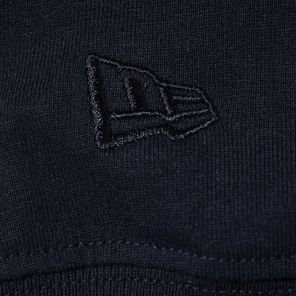 長袖 コットン Tシャツ NEW ERA BLACK LABEL リラックスフィット ブラック