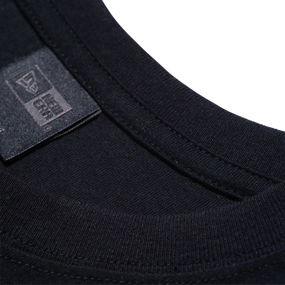 長袖 コットン Tシャツ NEW ERA BLACK LABEL リラックスフィット ブラック