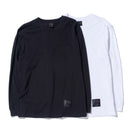長袖 コットン Tシャツ NEW ERA BLACK LABEL リラックスフィット ブラック