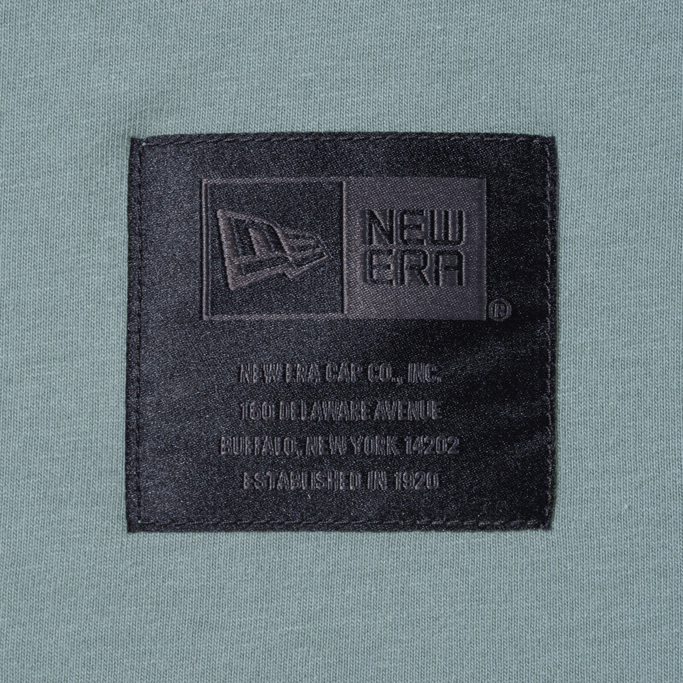 半袖 パネルド コットン Tシャツ NEW ERA BLACK LABEL セージグリーン