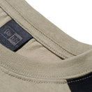 半袖 パネルド コットン Tシャツ NEW ERA BLACK LABEL ペールカーキ