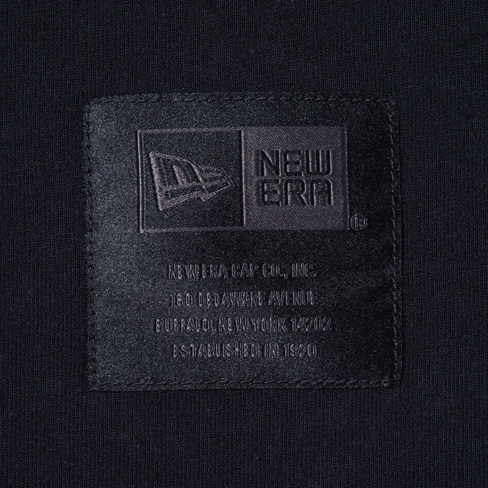 半袖 パネルド コットン Tシャツ NEW ERA BLACK LABEL ブラック