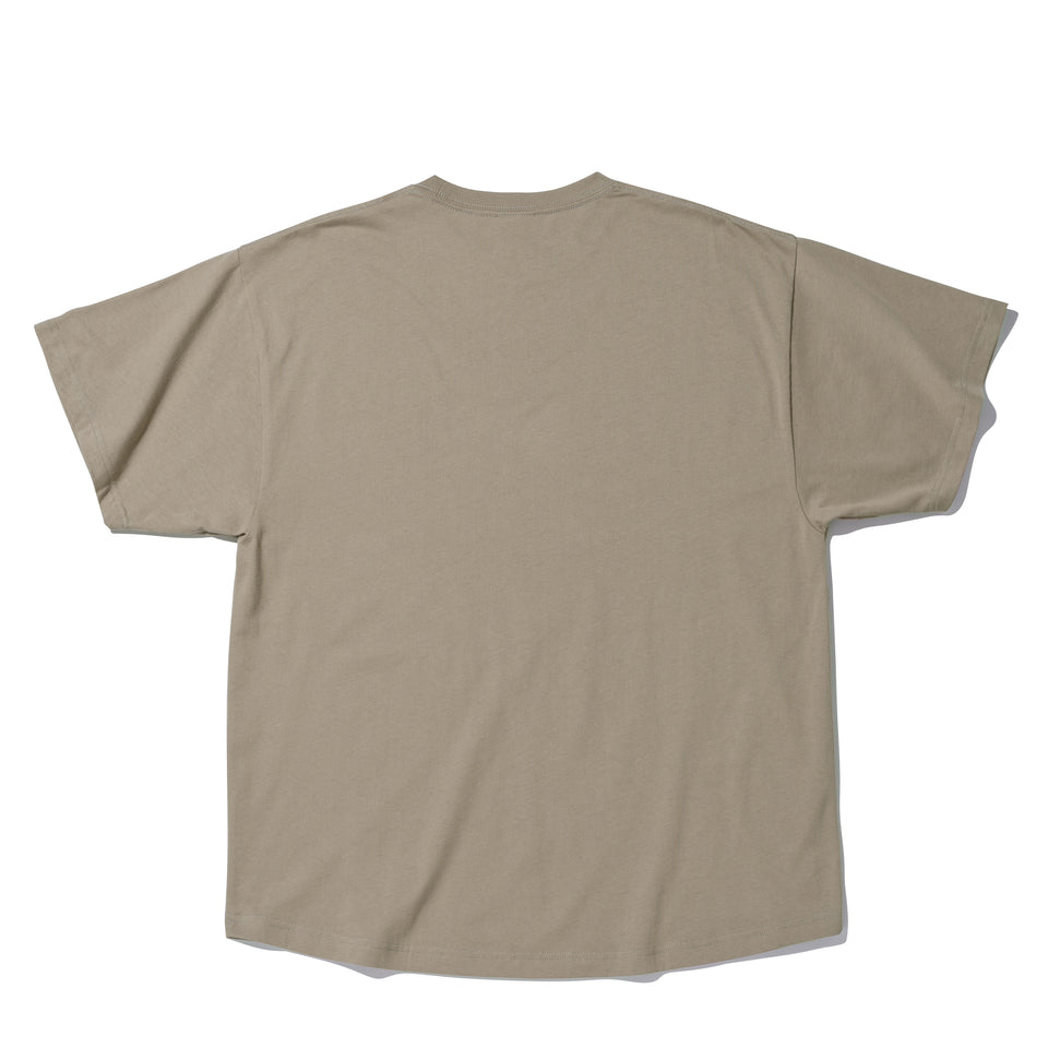 オーバーサイズド 半袖 コットン Tシャツ NEW ERA BLACK LABEL ペールカーキ
