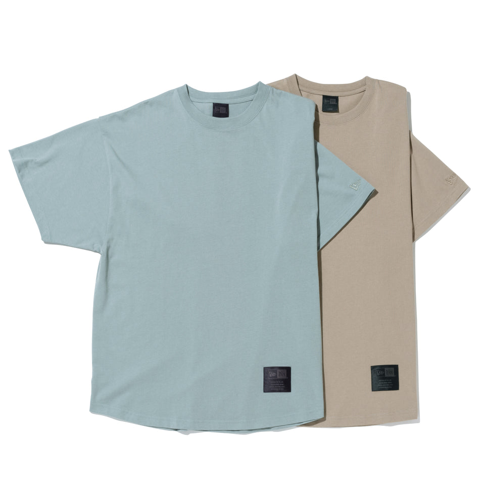 オーバーサイズド 半袖 コットン Tシャツ NEW ERA BLACK LABEL ペールカーキ
