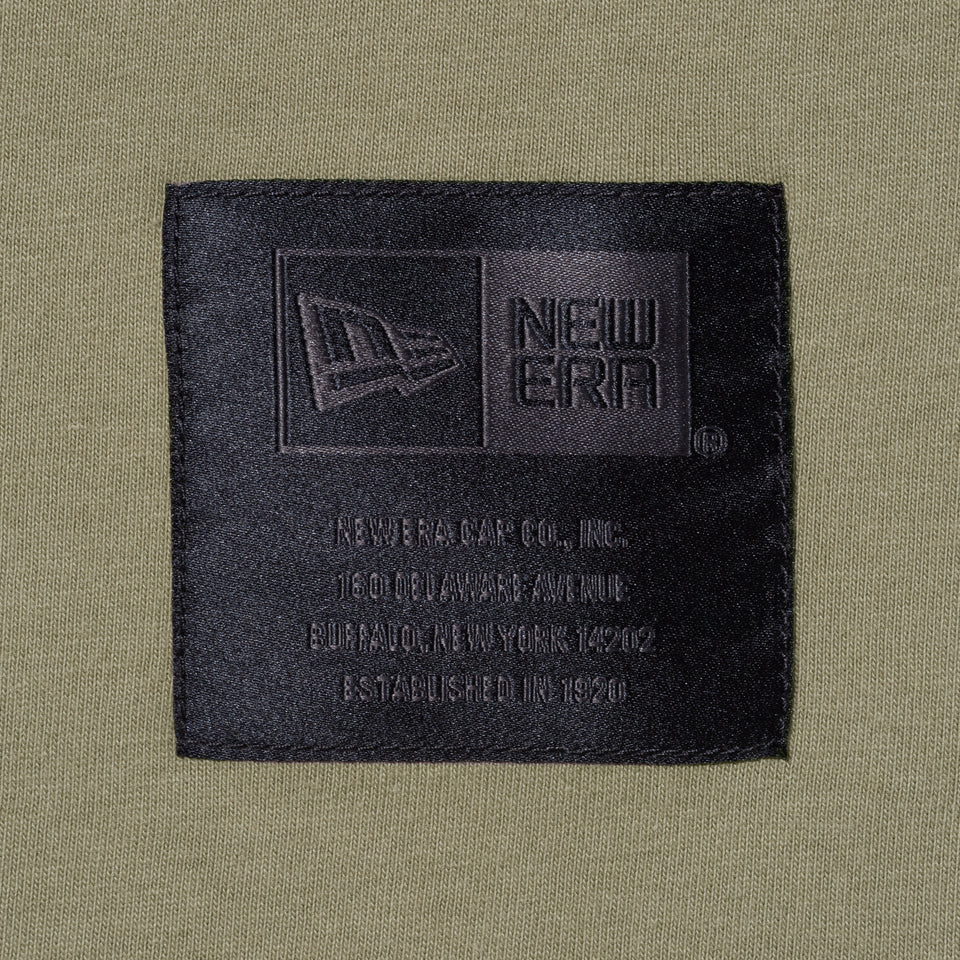 オーバーサイズド 長袖 コットン Tシャツ NEW ERA BLACK LABEL ペールカーキ