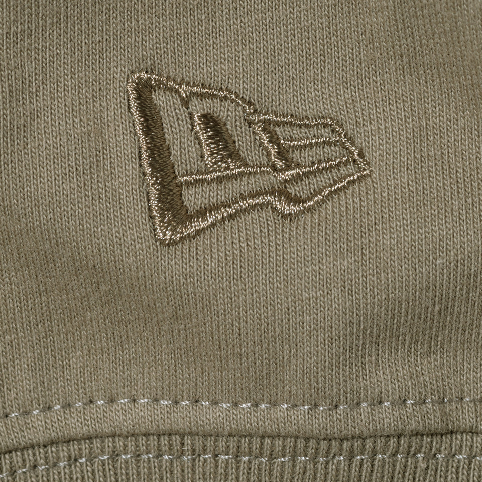 オーバーサイズド 長袖 コットン Tシャツ NEW ERA BLACK LABEL ペールカーキ