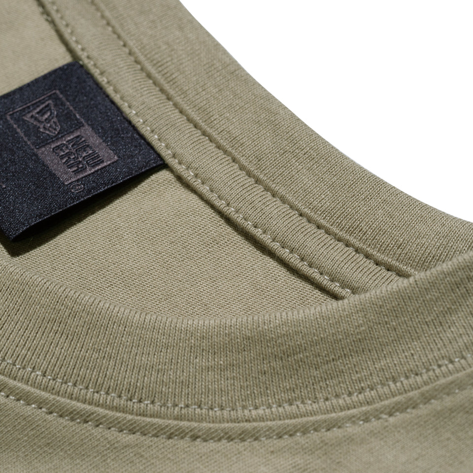 オーバーサイズド 長袖 コットン Tシャツ NEW ERA BLACK LABEL ペールカーキ
