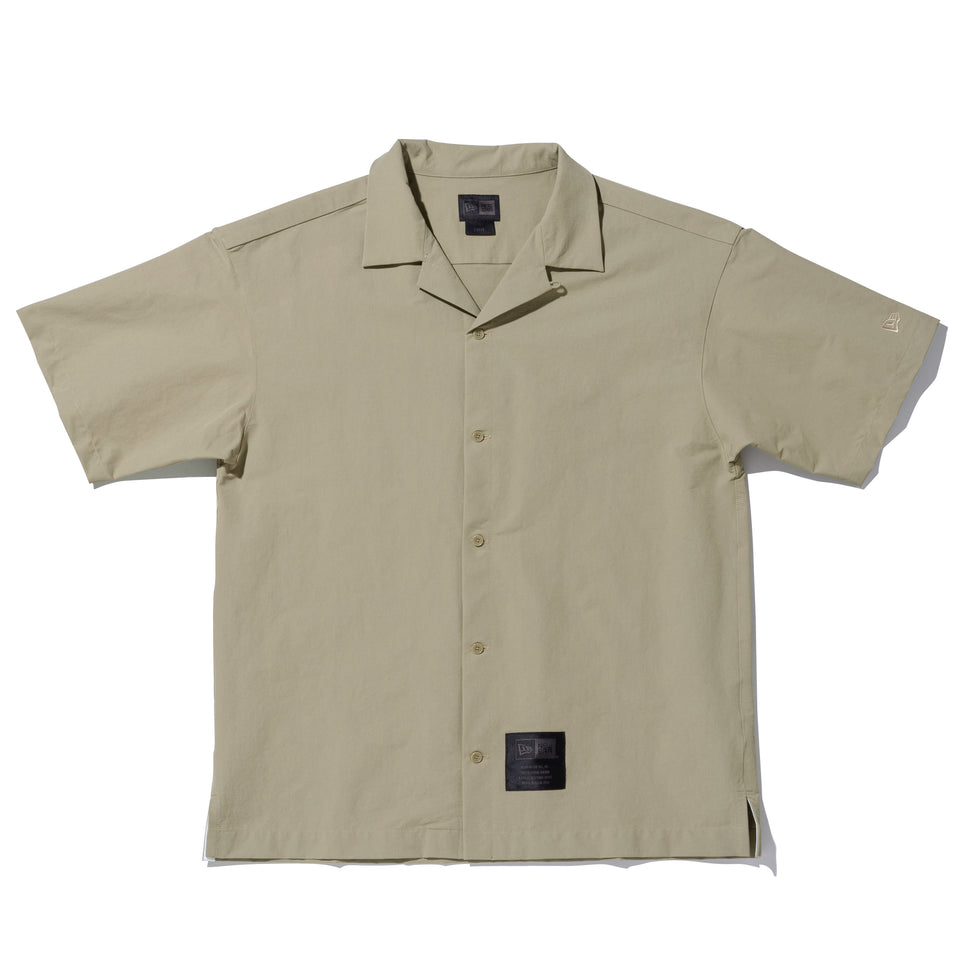 半袖 オープンカラーシャツ NEW ERA BLACK LABEL ペールカーキ