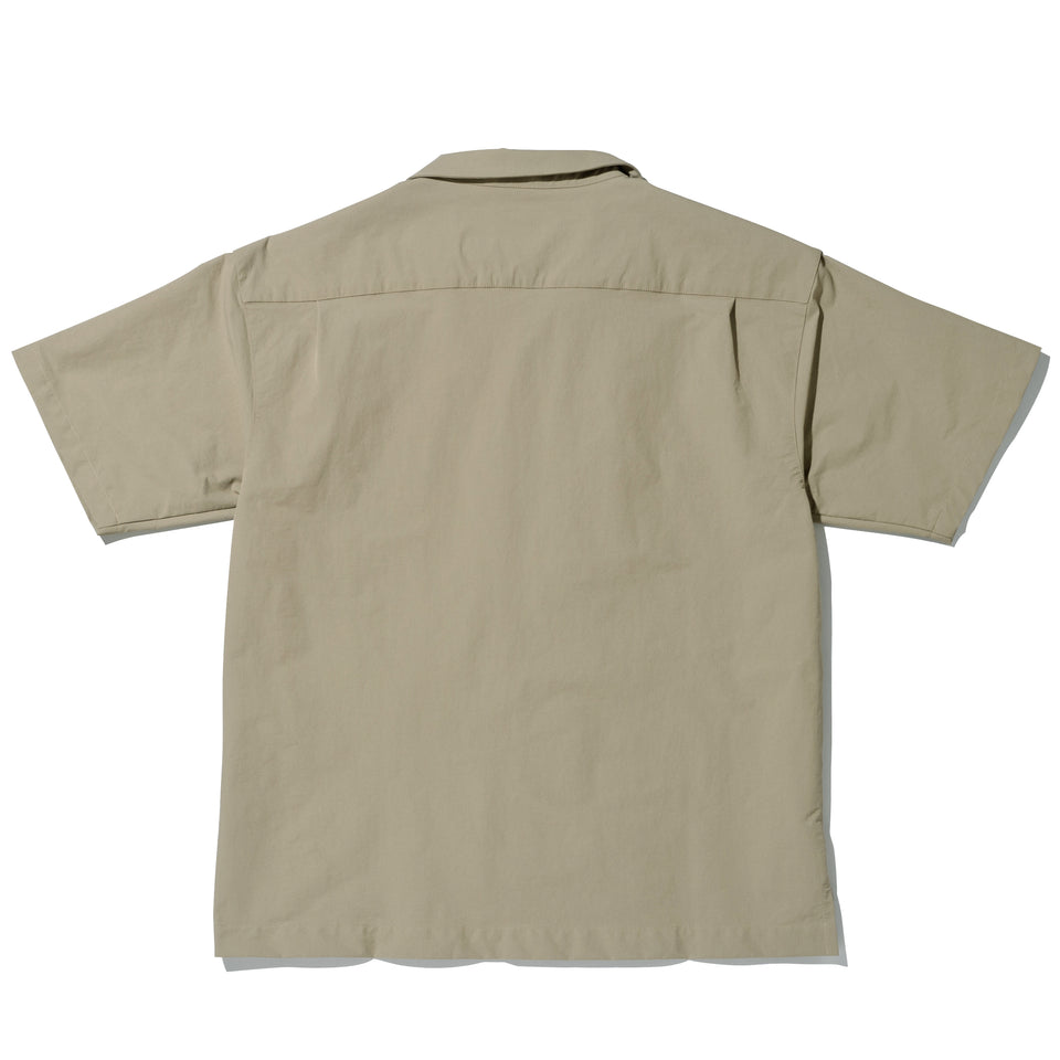 半袖 オープンカラーシャツ NEW ERA BLACK LABEL ペールカーキ