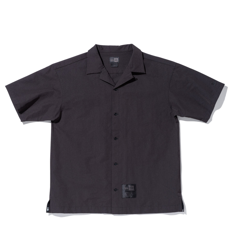 半袖 オープンカラーシャツ NEW ERA BLACK LABEL ブラック