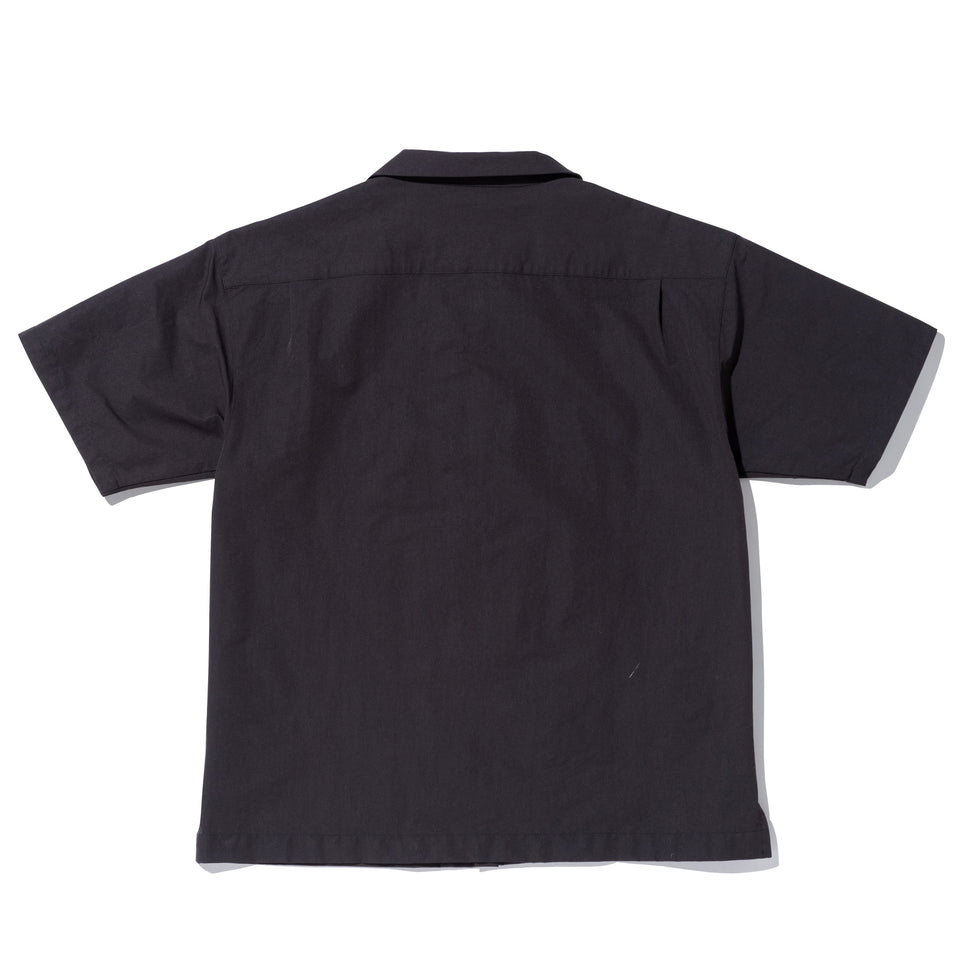 半袖 オープンカラーシャツ NEW ERA BLACK LABEL ブラック