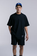 半袖 ルーズフィット コットン Tシャツ NEW ERA BLACK LABEL ブラック