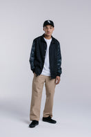 コーチジャケット NEW ERA BLACK LABEL ブラック×ダークカモフラージュ