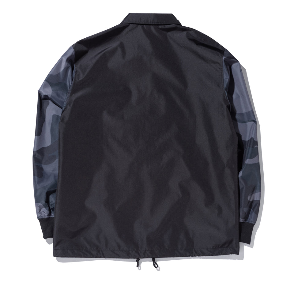 コーチジャケット NEW ERA BLACK LABEL ブラック×ダークカモフラージュ