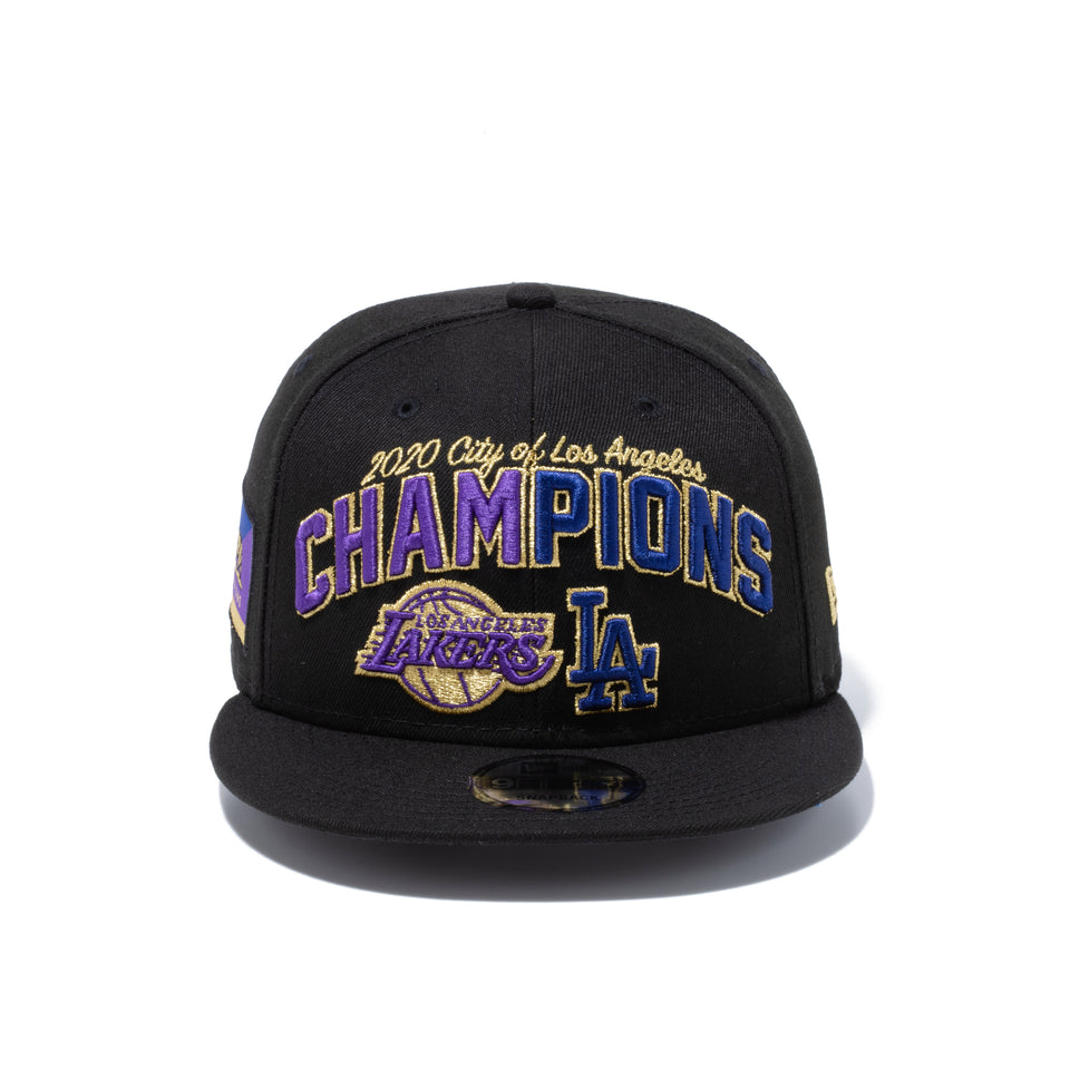 9FIFTY 2020 CHAMPIONS ロサンゼルス・ドジャース ロサンゼルス・レイカーズ ブラック
