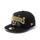 59FIFTY 2020 CHAMPIONS ロサンゼルス・ドジャース ロサンゼルス・レイカーズ ブラック