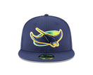 59FIFTY MLBオンフィールド タンパベイ・レイズ オルタネイト