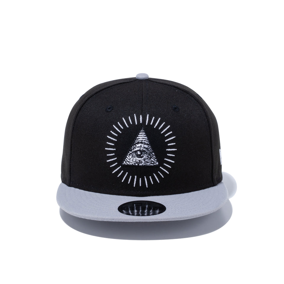 9FIFTY ダラー アイ アートワーク ブラック × スノーホワイト グレーバイザー