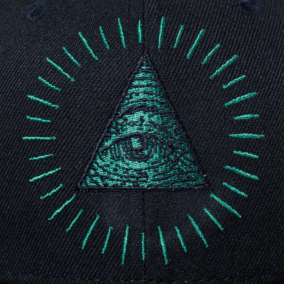 9FIFTY ダラー アイ アートワーク ブラック × グリーン
