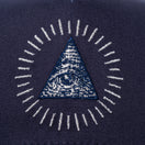 9FORTY A-Frame ダラー オールオーバー エンブロイダリー ネイビー × メタリックシルバー