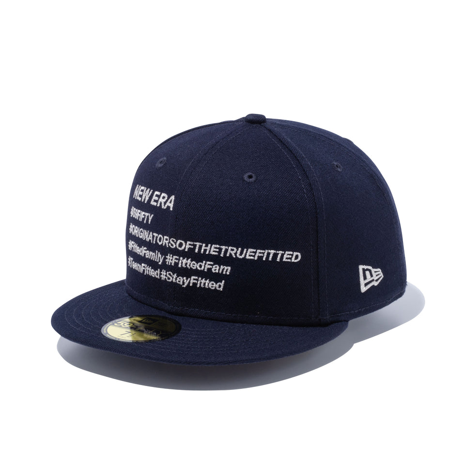 59FIFTY シリーズ ハッシュタグ ネイビー × メタリックシルバー | NEW ERA ニューエラ公式オンラインストア