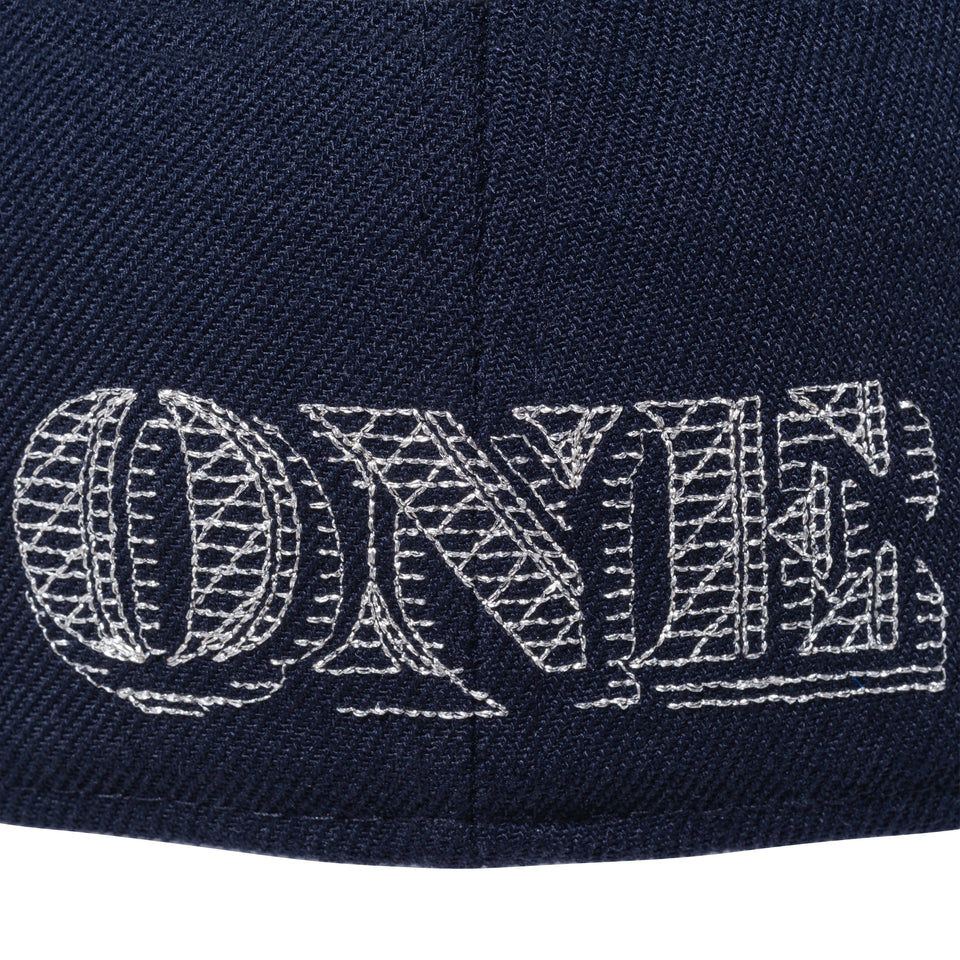 59FIFTY ダラー オールオーバー エンブロイダリー ネイビー × メタリックシルバー