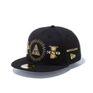 59FIFTY ダラー オールオーバー エンブロイダリー ブラック × メタリックゴールド
