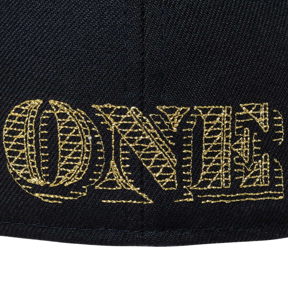 59FIFTY ダラー オールオーバー エンブロイダリー ブラック × メタリックゴールド