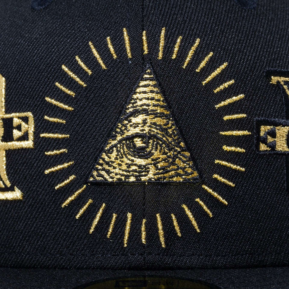 59FIFTY ダラー オールオーバー エンブロイダリー ブラック × メタリックゴールド