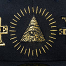 59FIFTY ダラー オールオーバー エンブロイダリー ブラック × メタリックゴールド