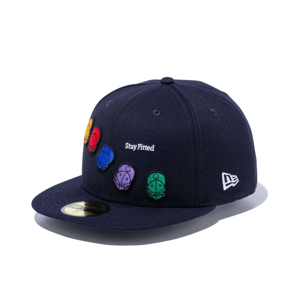 59FIFTY シリーズ キャップアートワーク ネイビー × マルチカラー | NEW ERA ニューエラ公式オンラインストア
