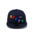 59FIFTY シリーズ キャップアートワーク ネイビー × マルチカラー