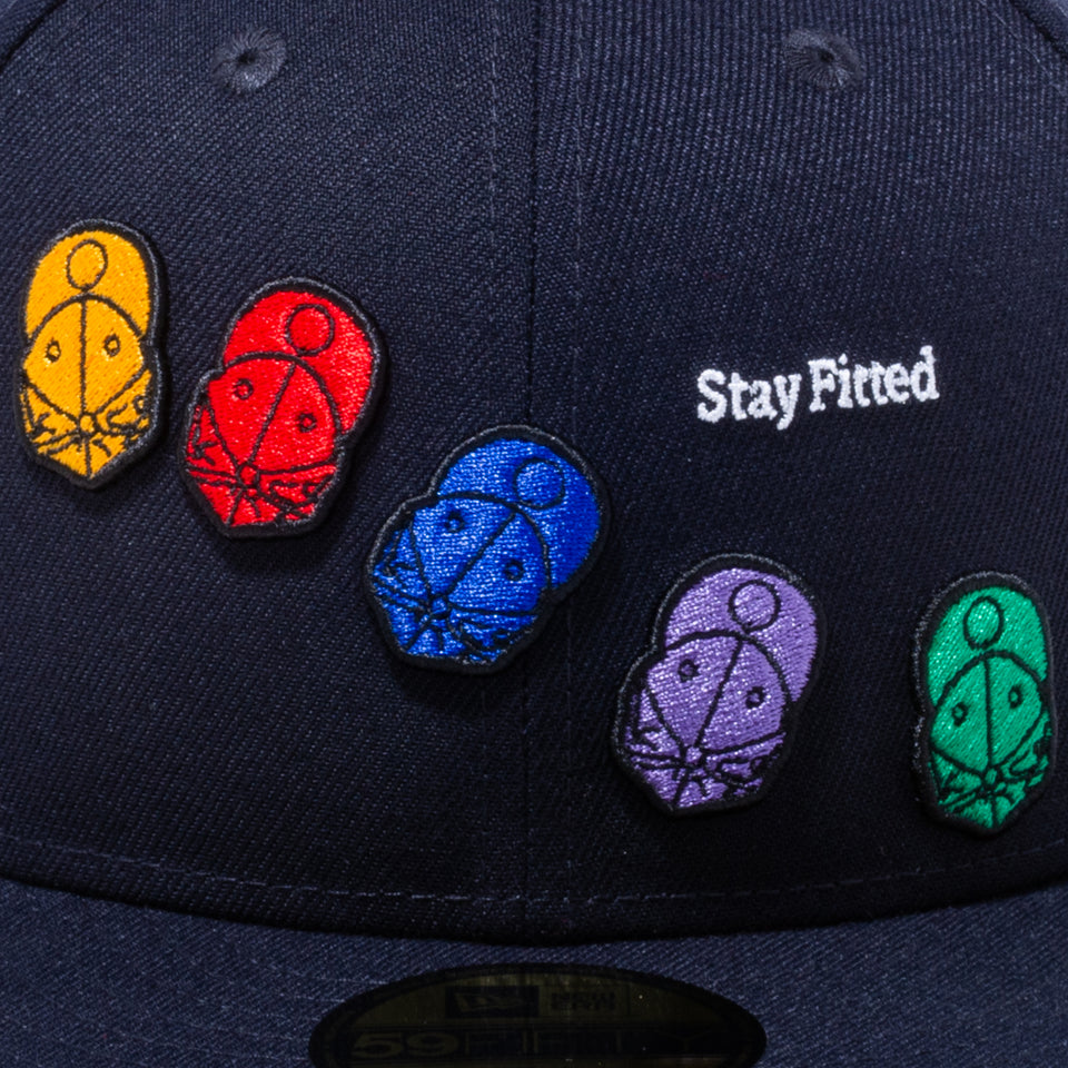 59FIFTY シリーズ キャップアートワーク ネイビー × マルチカラー
