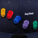 59FIFTY シリーズ キャップアートワーク ネイビー × マルチカラー