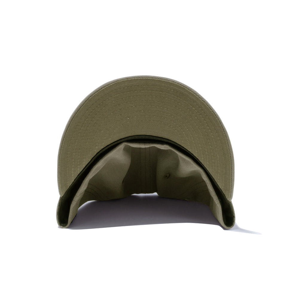 LP 59FIFTY NEW ERA BLACK LABEL Dリング ウーブンラベル ペールカーキ